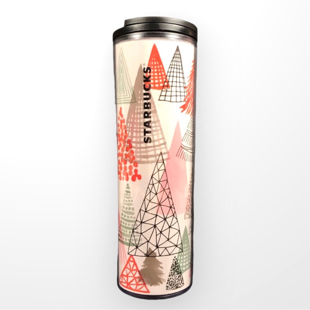 Starbucks 2017 Xmas Trees Acrylic Travel Tumbler 16oz